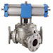 Diverter Valves with Double Acting Actuators,,BDV, Ball Type Three Way Diverter Valve