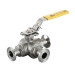 Sanitary Valves,3 piece,