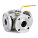ISO 5211 Direct Mounted Ball Valves,,KF-314L/T,3 way Flanged Ball Valves , ISO 5211 Direct Mounted, Side Entry, Full Bore ,PN40/16