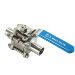 Sanitary Valves,3 piece,V-905MEB, 3 Sanitary Ball Valves, Tube Bore, Tube End