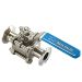 Sanitary Valves,3 pc,V-905TC 3 Piece Sanitary Ball Valves, Clamp End
